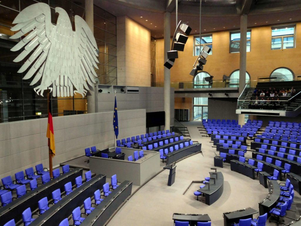 Sala de ședințe al Bundestag-ului